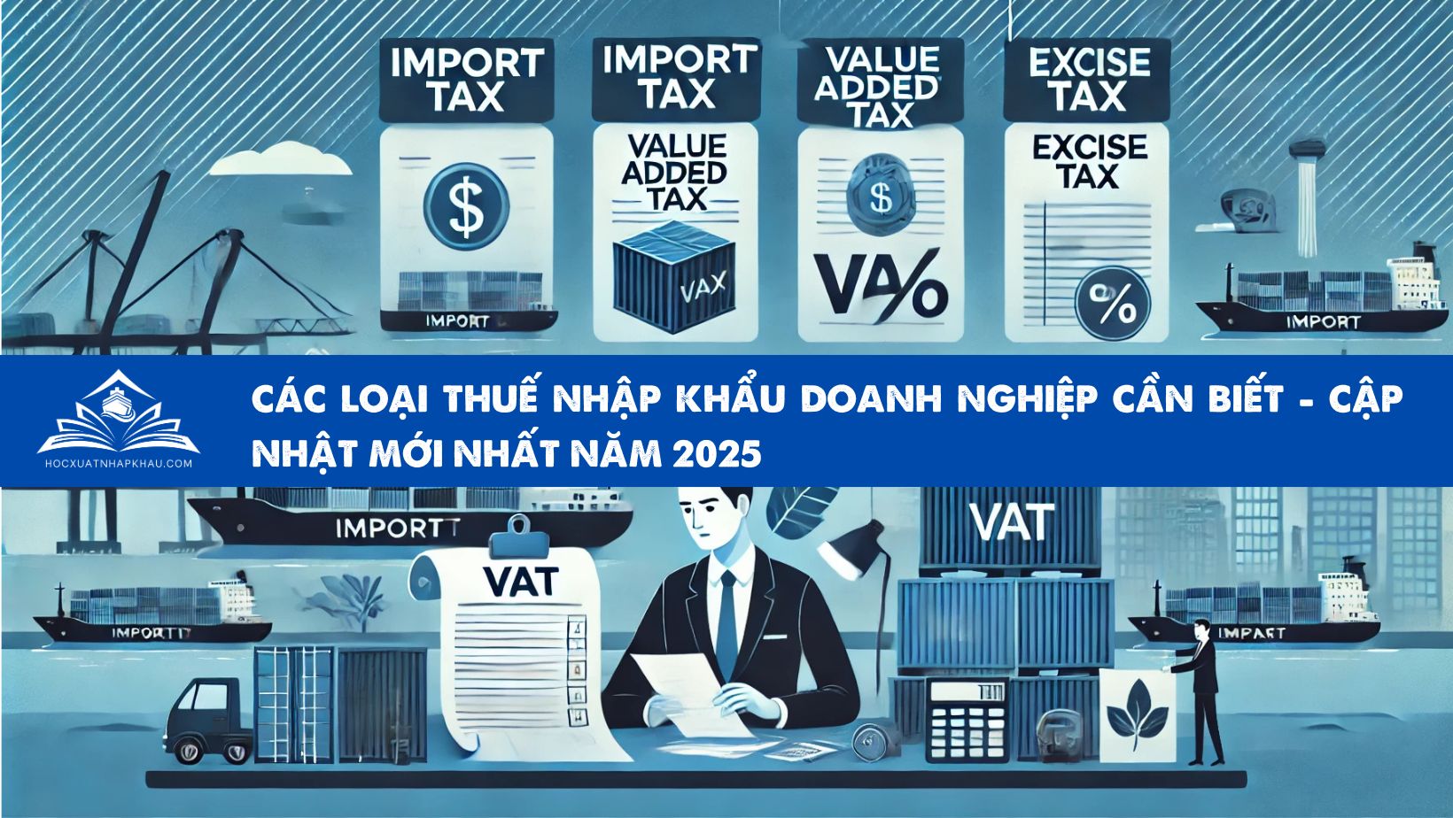 CÁC LOẠI THUẾ NHẬP KHẨU DOANH NGHIỆP CẦN BIẾT - CẬP NHẬT MỚI NHẤT NĂM 2025 