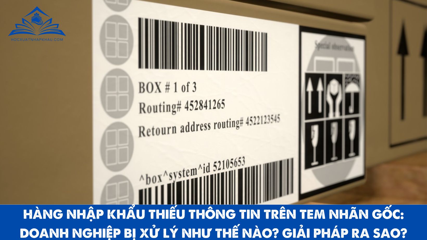 HÀNG NHẬP KHẨU THIẾU THÔNG TIN TRÊN TEM NHÃN GỐC: DOANH NGHIỆP BỊ XỬ LÝ NHƯ THẾ NÀO? GIẢI PHÁP RA SAO?